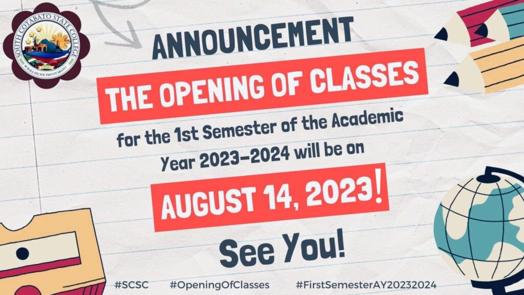 Opening of Classes